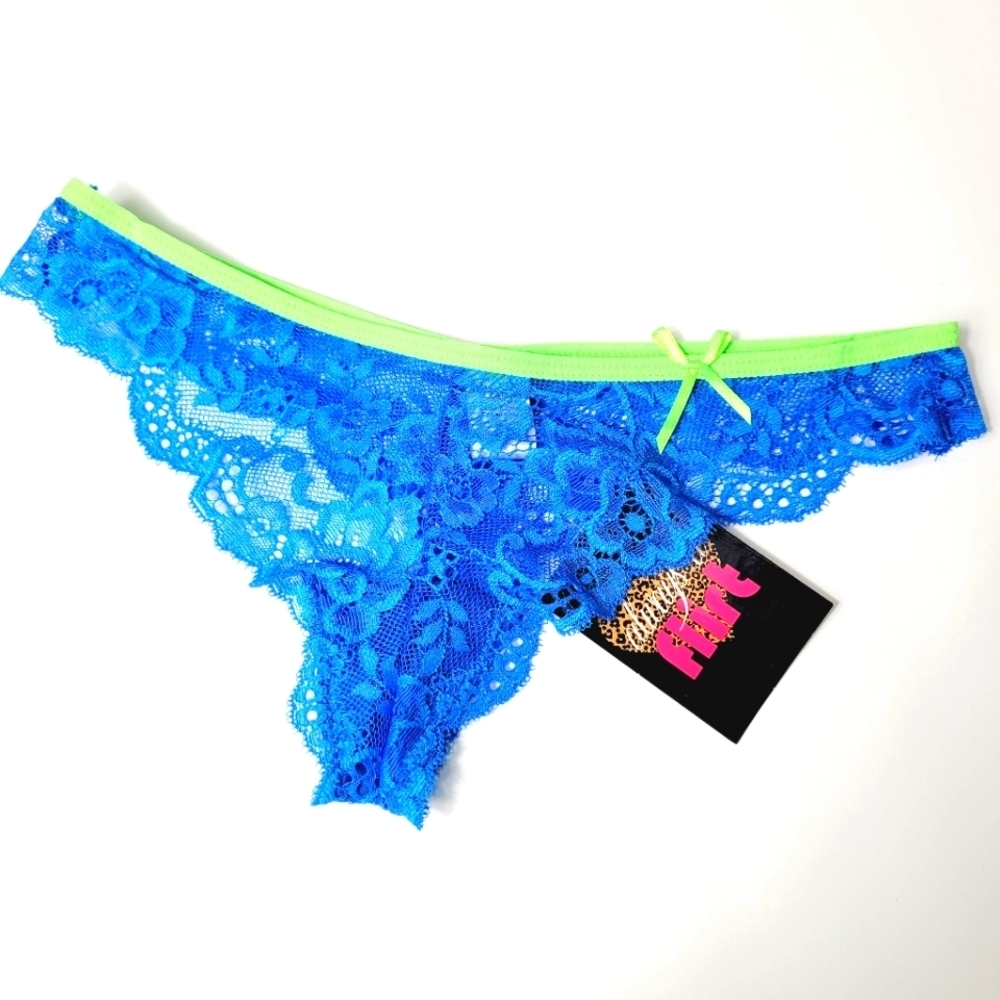 New Always A Flirt Sheer Nylon Lace Woman's Sexy Undies Small Underwear
